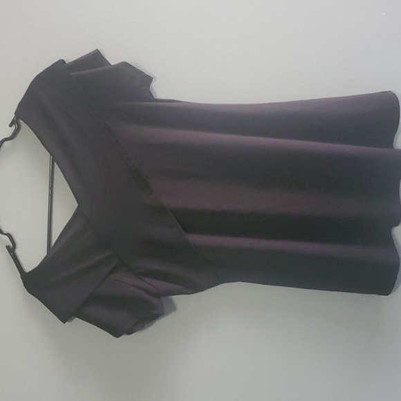 Lily by Firmiana top women’s size medium black blouse 5% spandex 95% polyester - Picture 3 of 12